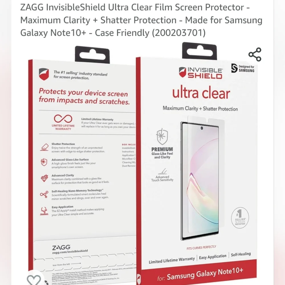 Invisible shield ultra clear
